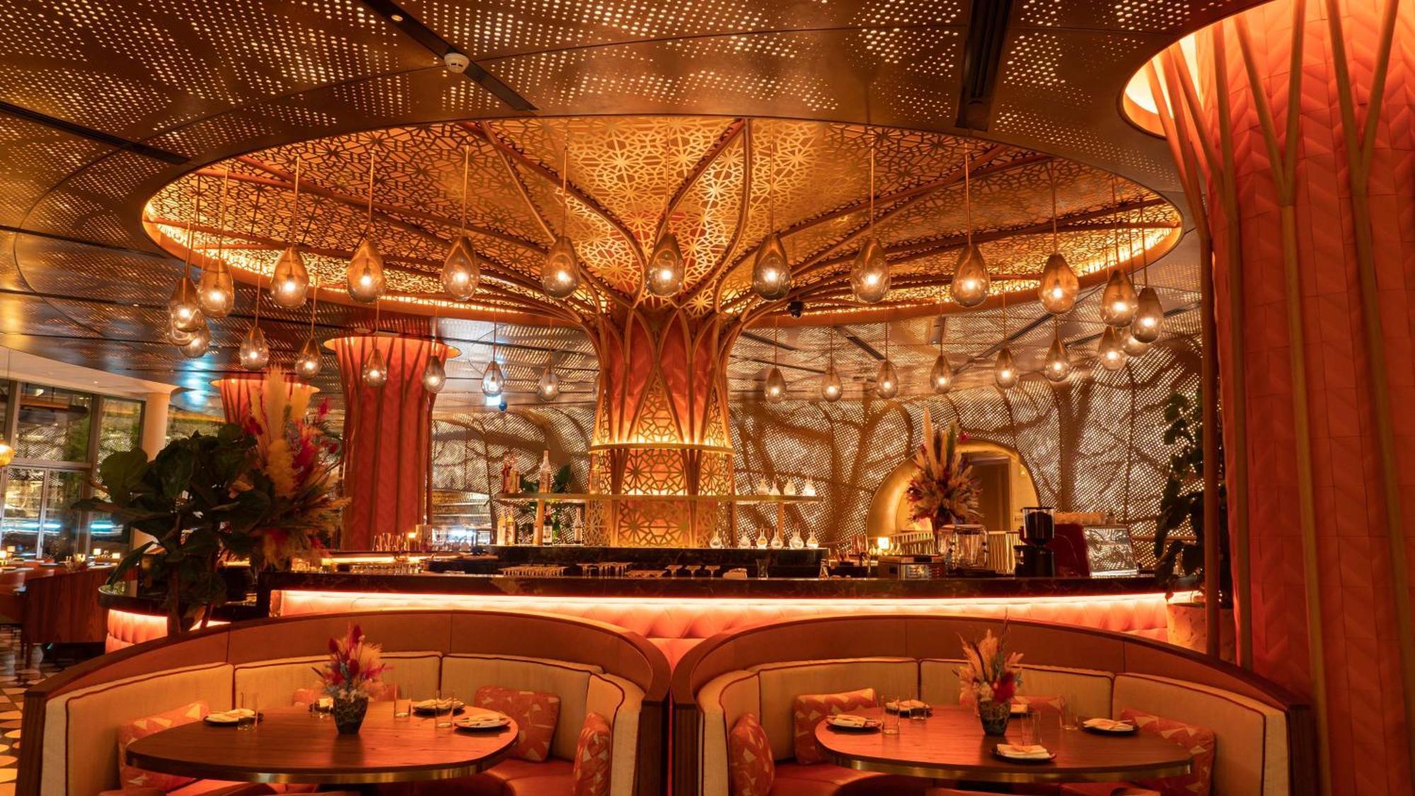 Waldorf Astoria Doha Lusail Экстерьер фото Interior of the restaurant