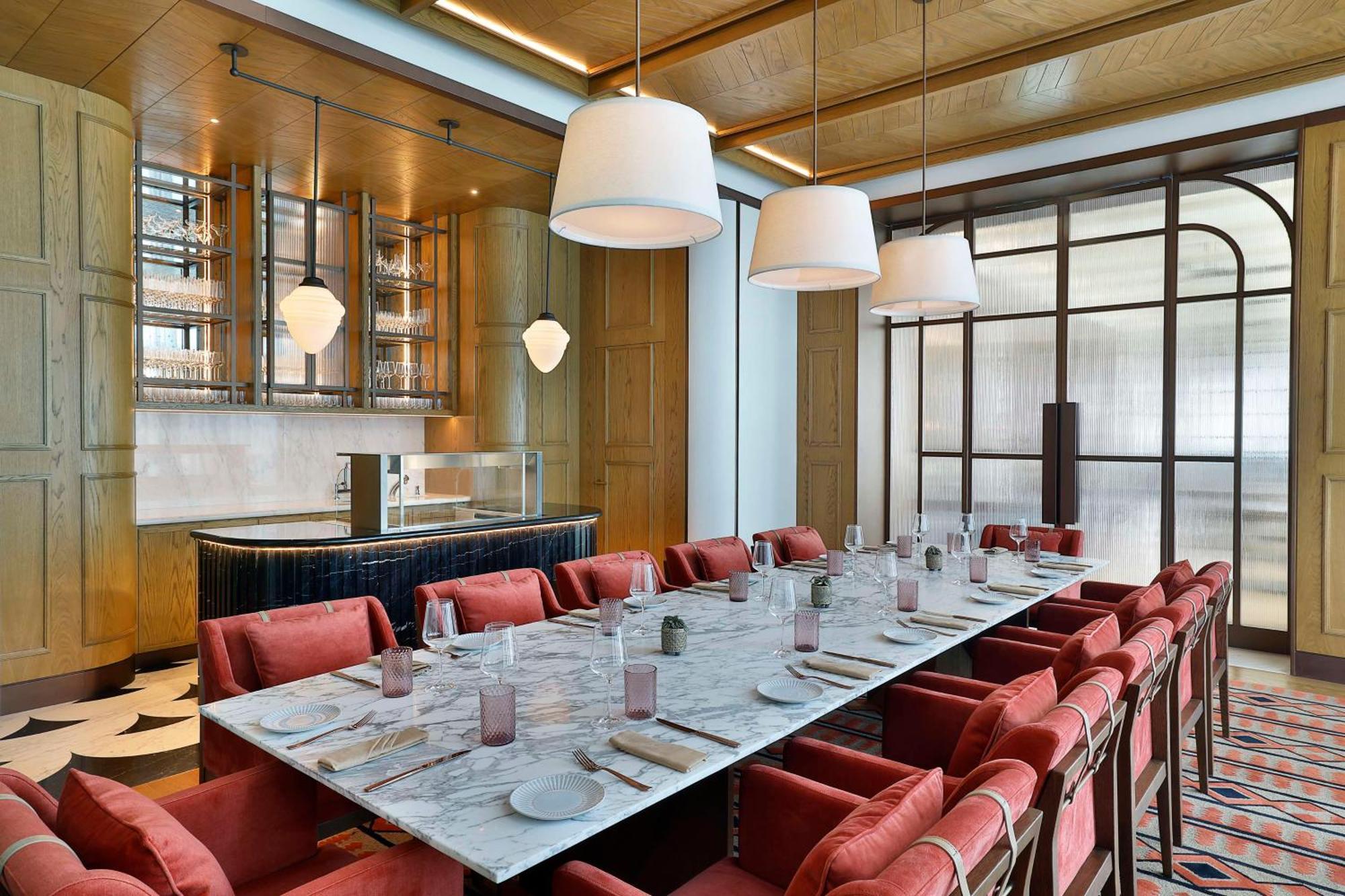 Waldorf Astoria Doha Lusail Экстерьер фото The private dining room at the restaurant